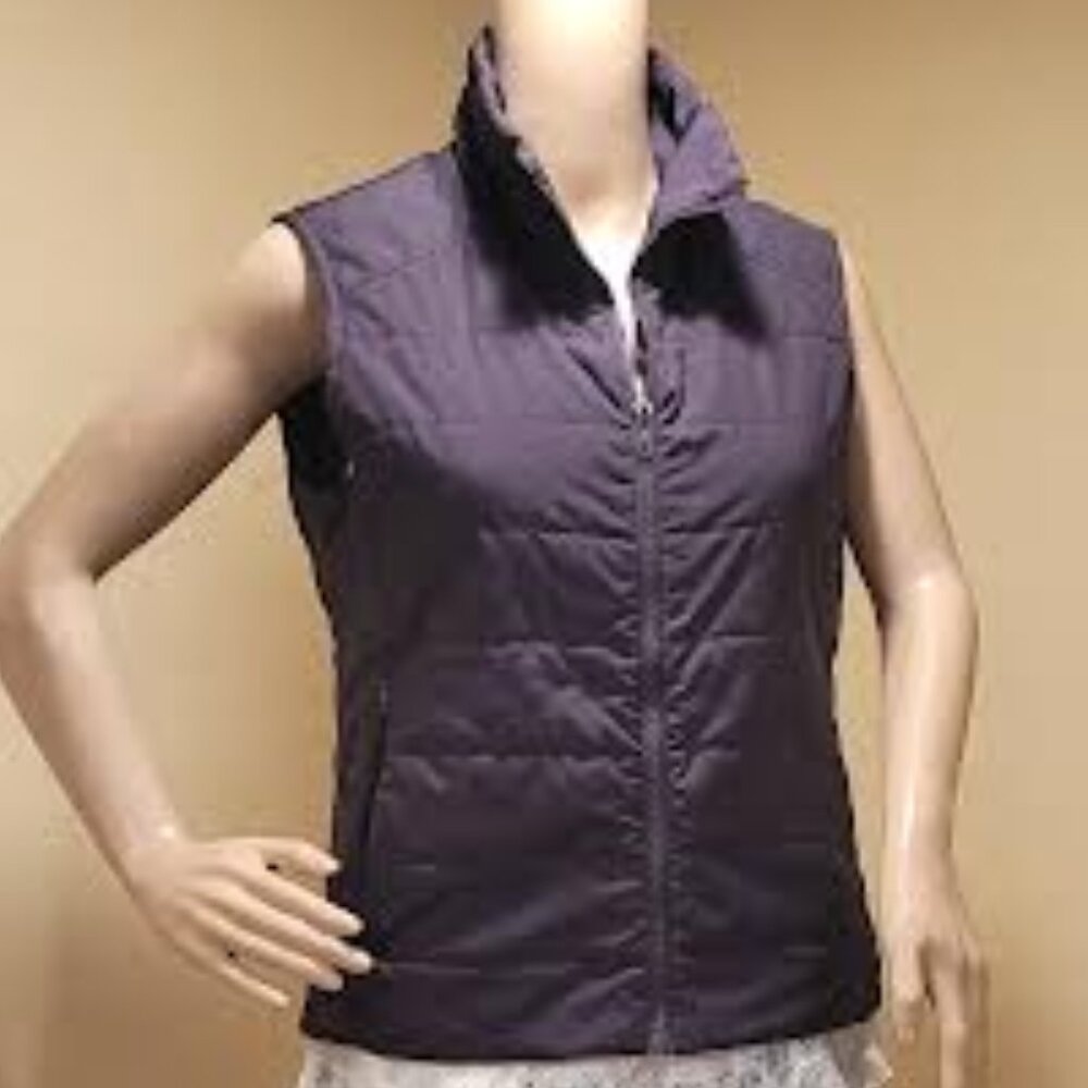Port Authority Lightweight Rich Plum Women's Vest - Size Small - Picture 8 of 10